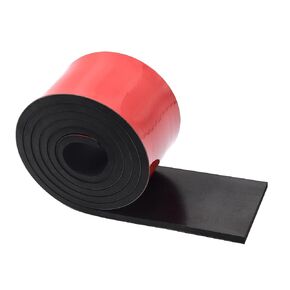 شرائط مطاط النيوبرين بسمك 1/4 بوصة ولفائف مطاطية صلبة، ورقة للحشية التي تصنعها بنفسك، والمستودع، والوسادات، والأختام، وتجريد الطقس، والأرضيات (عرض 3 بوصات، وطول 5 أقدام) مع دعم لاصق in Kuwait