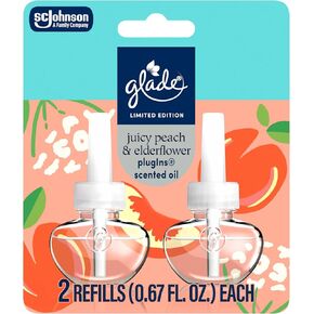 Glade PlugIns Refills Air Freshener, Lemon Zest & Poppy, Scented and Essential Oils for Home and Bathroom, 1.34 Fl Oz, 2 Count in Kuwait
