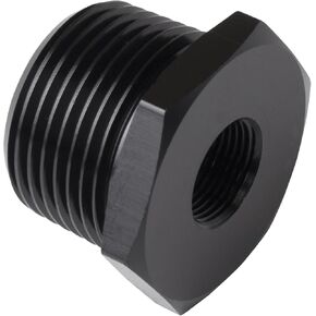 1 قطعة ، 1/2-28 "NPT ذكر إلى 3/4" NPT أنثى المخفض جلبة المناسب محول عرافة الألومنيوم الأسود in Kuwait