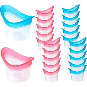 20 قطعة من أكواب غسول العين، طقم غسول العين لشطف أداة العناية المحمولة مع حاوية تخزين، كوب غسول العين من السيليكون للتنظيف السريع، تنظيف الغبار المتعب، مهيجات المكياج in Kuwait