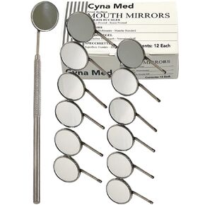 New Premium 12 x Dental Mouth Mirror Heads Cone Socket #5 Plain, A+ Quality in Saudi Arabia