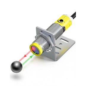 DIHOOL Photoelectric Proximity Sensor, Laser Motion Switch,IP65 Waterproof, Normally Open NPN NO, M16, 3 Wires,12V/24V Input(10-30VDC), Detection Distance Adjustable from 3cm to 80cm in Kuwait