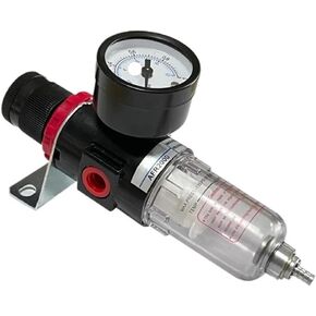 AFR2000 1/4" Air Compressor Oil Water Separator Filter Regulator Air Source Processor Manual Drainage in Kuwait