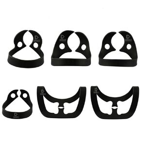 Black Color Coated Brinker Dental Clamps Rubber Dam Universal Tissue Retractors B1-B2-B3-B4-B5-B6 (Black) in Kuwait