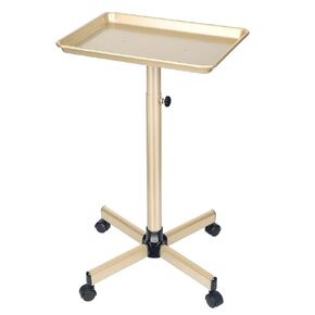 Salon Tray, Champagne Gold Salon Rolling Trays, Tattoo Service Trays Cart with Adjustable Height, Tattoo Tray on Wheels, Ideal Use As Tattoo Tray&Deantal Tray, No-Rusting in Kuwait