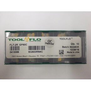 10pc) ToolFlo FLT 2R GP50 Top Notch Coated Carbide Inserts 60° V Threading NT 2R in Saudi Arabia
