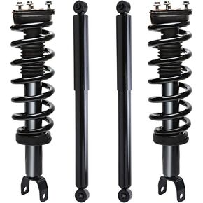 Detroit Axle - 4WD Suspension Kit for 09-10 Dodge Ram 1500, 11-18 Ram 1500, Front Struts & Coil Spring Rear Shock Absorbers 2009 2010 2011 2012 2013 2014 2015 2016 2017 2018 Replacement - 4pc Set in Saudi Arabia