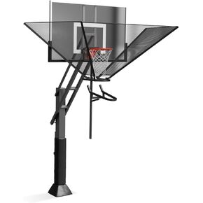 Basketball Rebounder Net Return System Machine Portable Suspended Shooting Basketball Rebounder Device Heavy Duty Basketball Training Equipment with 360°Rotating Track for Continuous Solo Practice in Kuwait
