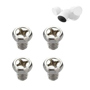 4 قطع بديلة من براغي التثبيت الآمنة المتوافقة مع كاميرا Google Nest المزودة بإضاءة غامرة، وملحقات الكاميرا ذات الإضاءة الغامرة الخارجية، وأدوات تثبيت متينة ومقاومة للعوامل الجوية، وقوية مثل الجودة الأصلية in Kuwait