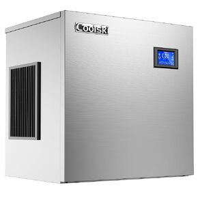 Coolski Commercial Ice Maker Machine 450LBS/24H, 22'' Wide Ice Machine with 300LBS Large Storage Bin, Clear Ice Cubes Air Cooled Stainless Steel Ice Maker for Restaurant/Bar/Cafe/Business in Kuwait