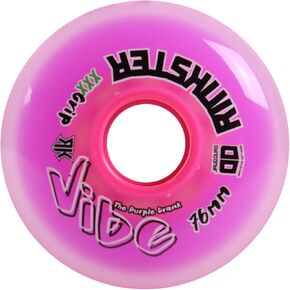 Rink Rat Roller Hockey Wheels Vibe 76mm XXX Grip Purple (Single) in Kuwait