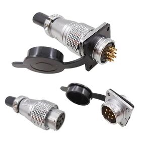 PLS20Pin Male Female Connector 2/3/4/5/6/7/8/9/10/12Pin Opening Diameter 20mm WS20 TP20 1Pcs(P20-9P Male Female) in Kuwait