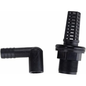 Aquatics Bulkhead Fitting Kit Fit Sch40 PVC Bulkhead fish Tank(1-Inch or 1/2 - Inch) (1 - Inch) in Kuwait