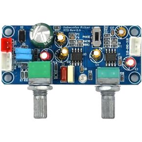 Low Pass Filter Bass Subwoofer Preamp Amplifier Board Single Power DC 9-32V Preamplifier with Bass Volume Adjustment in Kuwait