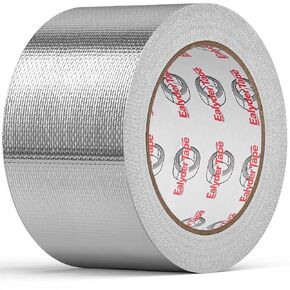 3in x 82ft Adhesive Aluminum Foil Heat Shield Tape, Fiberglass Thermal Insulation Reflective Material for Pipe, Duct, Exhaust, HVAC and High Temp Protection, 5.91MIL in Kuwait