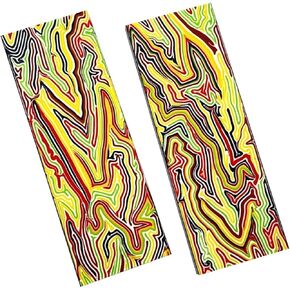 2-Piece Set Resin Inlay Handle Material Sword and Blade Making DIY Sheets(13X4.5X0.6CM) in Saudi Arabia