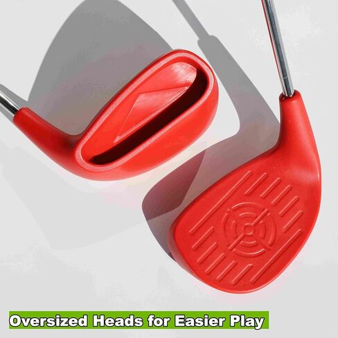 4 Pack 36" Backyard Golf Club Set with Oversize Heads & 12 Practice Balls, Play Outdoor Golf Yard Games for Adults, Hit Plastic or Foam Balls in Grass/Parks/Yards (Right Hand) in Saudi Arabia