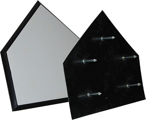 Trigon Sports Official Save-A-Leg Home Plate for Baseball & Softball, Heavy-duty Molded Rubber Home Plate with Ground Spikes, Beveled Edges for Safe Sliding in Kuwait