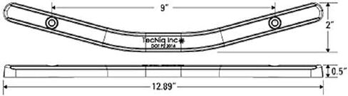 C2W Red LED V-Shaped ID Light Bar Boat Trailer in Saudi Arabia