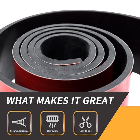 شرائط مطاط النيوبرين بسمك 1/4 بوصة ولفائف مطاطية صلبة، ورقة للحشية التي تصنعها بنفسك، والمستودع، والوسادات، والأختام، وتجريد الطقس، والأرضيات (عرض 3 بوصات، وطول 5 أقدام) مع دعم لاصق in Kuwait