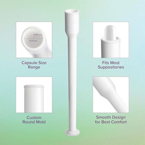 Intimate Rose 15 Count Vaginal Suppository Applicator - Fits Most Boric Acid Suppositories & Vaginal Suppository - Individually Wrapped Suppository Applicators from in Saudi Arabia