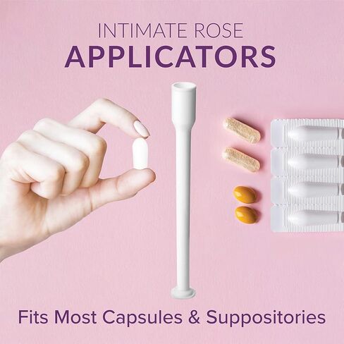 Intimate Rose 15 Count Vaginal Suppository Applicator - Fits Most Boric Acid Suppositories & Vaginal Suppository - Individually Wrapped Suppository Applicators from in Saudi Arabia