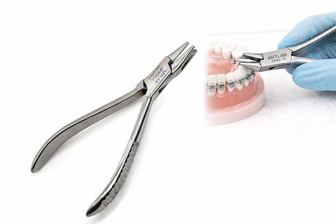 5.5" Aderer Wire Bending Pliers 3 Prong Orthodontic Pliers for Braces Dental Instruments German Stainless Steel in Saudi Arabia
