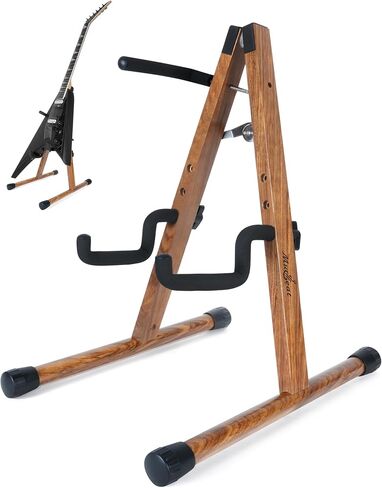 حامل جيتار كهربائي، حامل جهير عالمي على شكل حرف A مع ذراع مضاد للطرف ومنصات EVA، حامل رف جهير كهربائي يناسب كيلي أو رودز أو فايربيرد أو إكسبلورر أو ستراندبيرج أو أي شكل آخر شديد لمرحلة الاستوديو in Kuwait