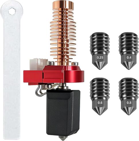 Thermal Conductivity Hotend for Flashforge Adventurer 5M/ 5M Pro Extruder Kit（with 0.25MM/0.4MM/0.6MM/0.8MM Hardened Steel Nozzle） Ceramic Print Head for FF AD5M Accessories in Saudi Arabia