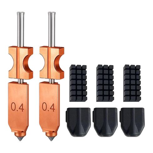 لفوهة Flashforge AD5X المحسنة 0.4 مم، عبوتين من فوهة hotend المتكاملة، فوهة Adventurer 5X، ملحقات الطابعة ثلاثية الأبعاد، مجموعة فوهات hotend سريعة الانفصال، 3 قطع إضافية من جورب السيليكون + 3 قطع فرشاة فوهة in Kuwait