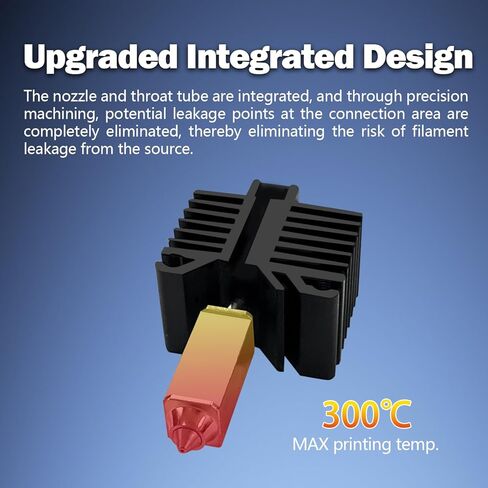 3 قطع P1P/P1S Hotend مطورة متكاملة 0.4 مم مجموعة رأس طباعة الطارد المجمعة من السيراميك (بدون تسرب) - استبدال الطرف الساخن للطابعة ثلاثية الأبعاد مع فوهة فولاذية صلبة، وثرمستور، وكتلة حرارية لخرطوشة السخان in Kuwait