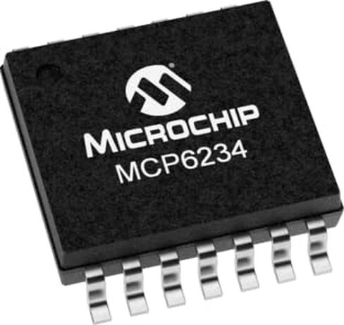 تقنية الرقاقة الدقيقة، MCP6234T-E/ST، مضخم التشغيل الرباعي - 300 كيلو هرتز GBP - 20uA - 1.8 إلى 6.0 VDC - خرج السكك الحديدية إلى السكك الحديدية - -40 درجة مئوية إلى 125 درجة مئوية - 14 سلك TSSOP - شريط وبكرة (25 عنصرًا/عناصر) in Saudi Arabia