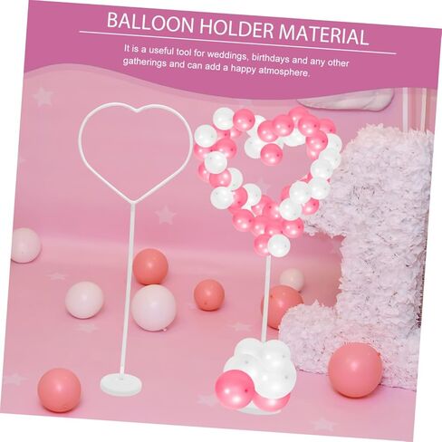 Toyvian Balloon Column Stand Kit DIY Balloon Support Supply with Heart-shaped Frame for Party Decorations in Saudi Arabia