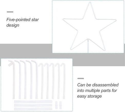 Operitacx Star-shaped Balloon Stand Kit Pvc Balloon Support with Base for Wedding Birthday Party Decorations Rack in Saudi Arabia