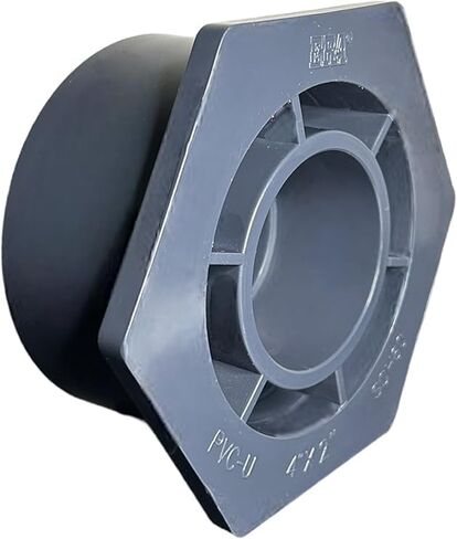 ERA 4 × 2 بوصة جدول 80 جلبة مخفض PVC، مقبس × مقبس منزلق للخدمة الشاقة، تركيب أنابيب مصنفة للضغط، رمادي in Kuwait