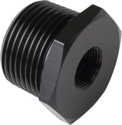 1/2-28 "NPT ذكر إلى 3/4" NPT أنثى المخفض جلبة المناسب محول عرافة الألومنيوم الأسود in Kuwait