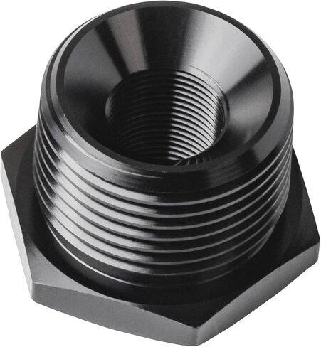 1/2-28 "NPT ذكر إلى 3/4" NPT أنثى المخفض جلبة المناسب محول عرافة الألومنيوم الأسود in Kuwait