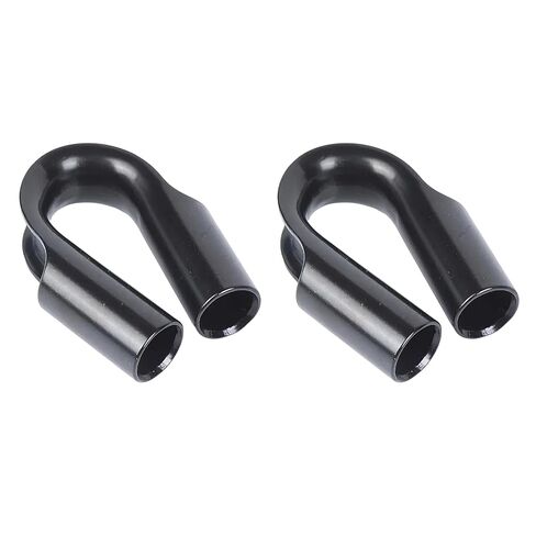 Stainless Steel Wire Rope Tube Thimbles, Black, Set of 2 (3/8") in Saudi Arabia