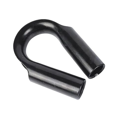 Stainless Steel Wire Rope Tube Thimbles, Black, Set of 2 (3/8") in Saudi Arabia