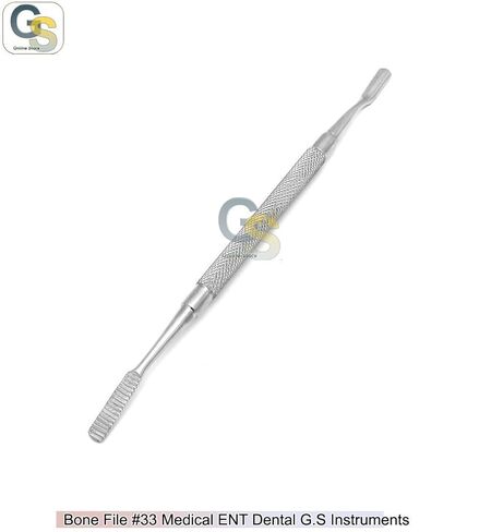 Dental Bone Files #33. Stainless Steel by G.S Online Store in Saudi Arabia