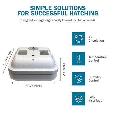 Incubator Warehouse HovaBator 2370 Starter Egg Incubator Kit (بدون صينية إضافية، أضف HumidiKit) in Kuwait