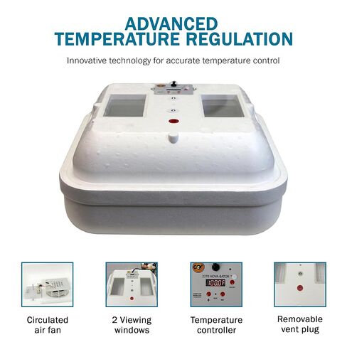 Incubator Warehouse HovaBator 2370 Starter Egg Incubator Kit (بدون صينية إضافية، أضف HumidiKit) in Kuwait