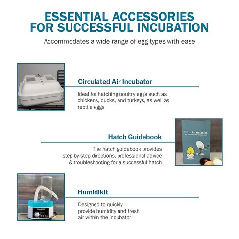 Incubator Warehouse HovaBator 2370 Starter Egg Incubator Kit (بدون صينية إضافية، أضف HumidiKit) in Kuwait