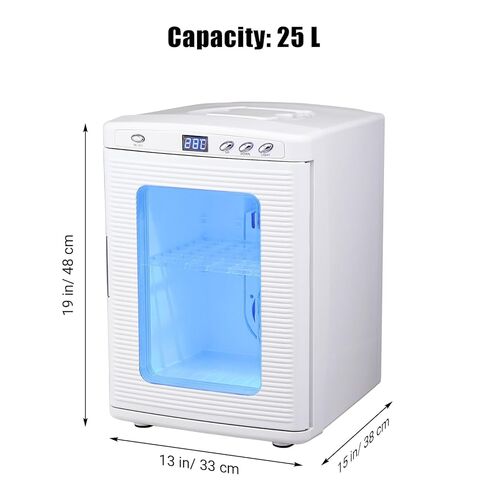 25L Reptile Incubator for Hatching Eggs, Digital Heating & Cooling Cabinet with LED Temperature Display, 41–140°F Lab Incubator for Petri Dishes, 12V/110V in Saudi Arabia