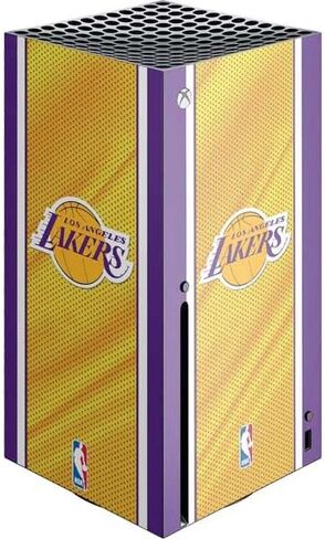 Skinit Decal Gaming Skin Compatible with Xbox Series X Console - Officially Licensed NBA Los Angeles Lakers Digi Camo Design in Saudi Arabia