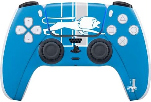 Skinit Decal Gaming Skin Compatible with PS5 Controller - Officially Licensed NFL Detroit Lions Retro Logo Design in Saudi Arabia