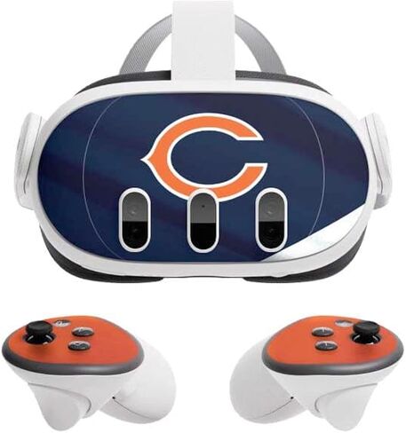 ملصق Skinit المخصص للألعاب متوافق مع Meta Quest 3 - تصميم NFL Chicago Bears المرخص رسميًا in Saudi Arabia