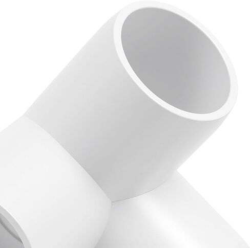 40 Pack 1 Inch 3 Way PVC Pipe Elbow Fittings, Tee Corner Pipe Connectors for Frames, Building Furniture, Greenhouse, SCH40, White in Saudi Arabia