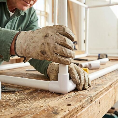40 Pack 1 Inch 3 Way PVC Pipe Elbow Fittings, Tee Corner Pipe Connectors for Frames, Building Furniture, Greenhouse, SCH40, White in Saudi Arabia
