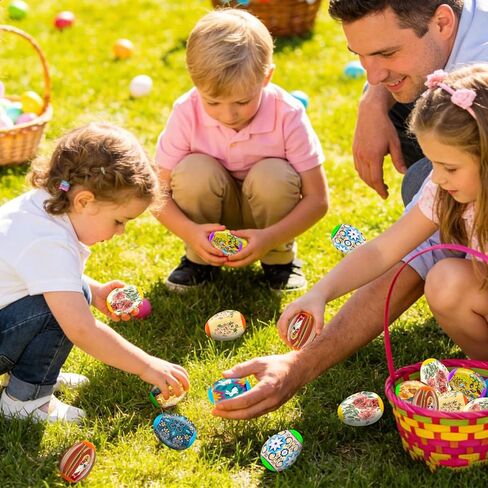 Easter Egg Shrink Wrap Decorations, 36 Pieces Religious Thermo Heat Shrink Sleeves for Pysanka Ukrainian Pysanky Party Supplies Traditional Easter Eggs Wraps Decorating Kit in Kuwait